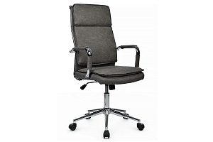 Кресло руководителя RV Chair DIL 6018H Серая экокожа фото